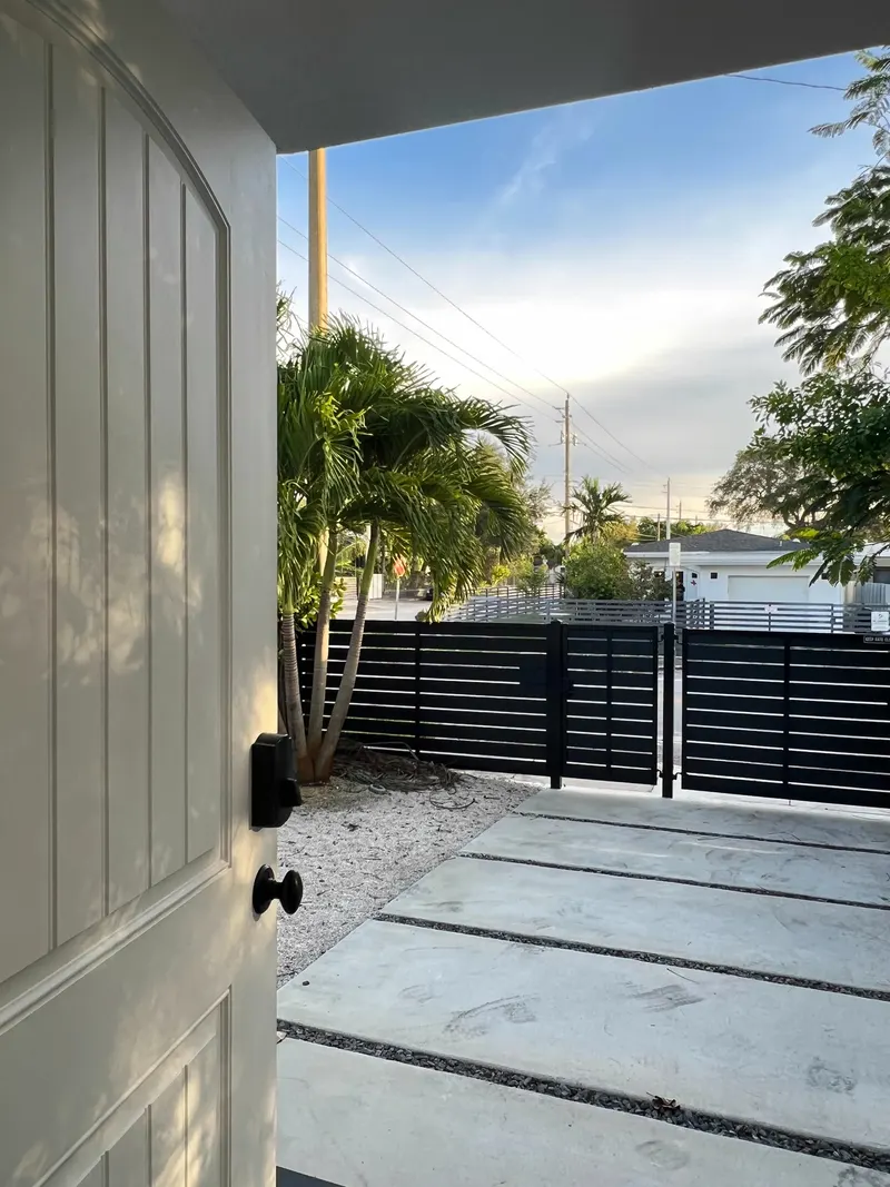 A studio apartment monitored between guests
